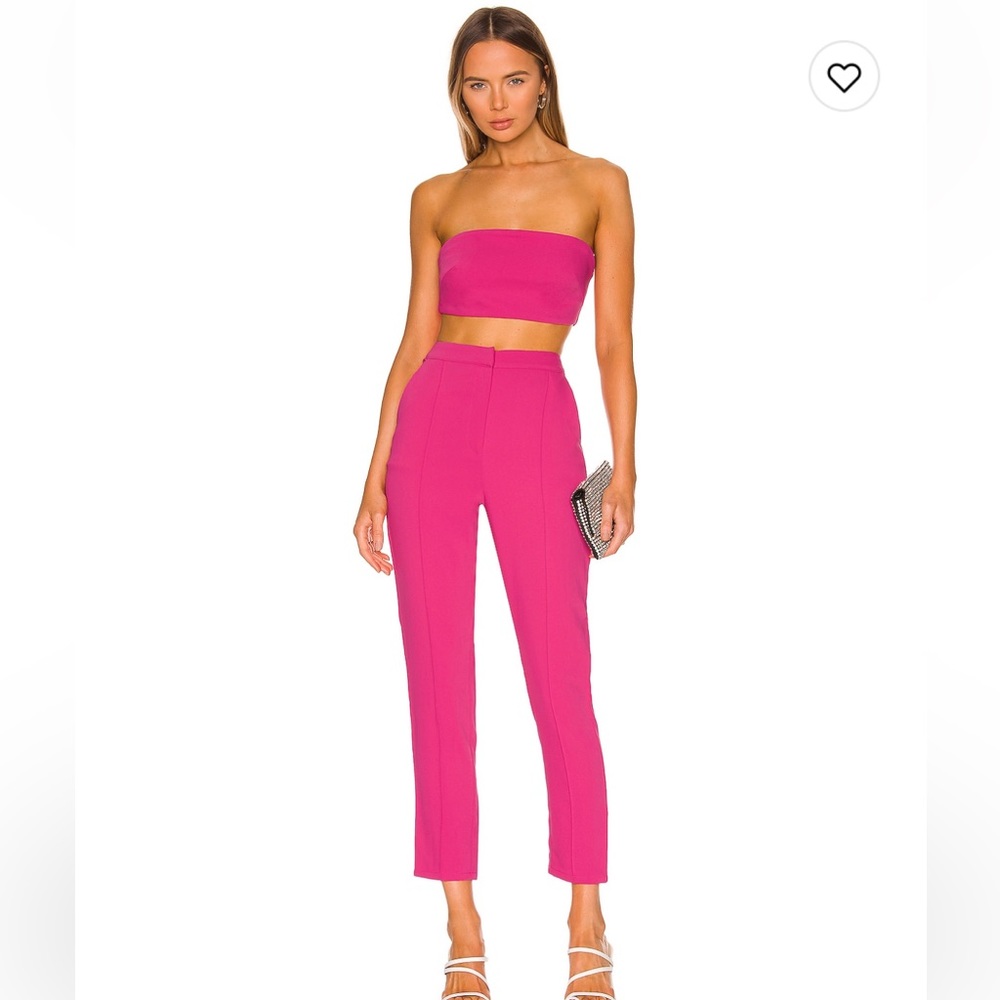 REVOLVE Superdown Remy Bandeau Pant Set - hot pink